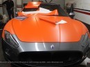 Maserati GranTurismo S Orange and Carbon Wrap
