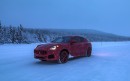 Maserati Grecale prototype undergoing cold weather tests