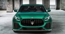 Maserati Quattroporte Trofeo hot hatchback rendering by spdesignsest