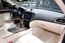 Maserati Ghibli and Quattroporte in Paris Motor Show stand