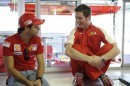 Felipe Massa and his race engineer Rob Smedley