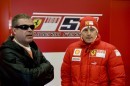 Kimi Raikkonen at Mugello, after the unveiling of Ferrari's F60 car