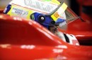 Felipe Massa in the Ferrari F60 cockpit