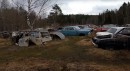 car junkyard in Sweden