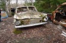 car junkyard in Sweden