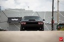 Matte Black Challenger SRT8 on Vossen Wheels: Muscle Batmobile?