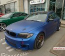 Matte Blue BMW 1M Coupe on Volk Wheels