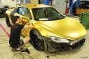 Matte Gold Audi R8