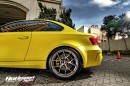 Matte Yellow BMW 1M Coupe