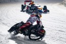 Max Verstappen and Franz Zorn on the track of GP Ice Race in Zell am See, Austria