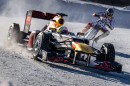 Max Verstappen and Franz Zorn on the track of GP Ice Race in Zell am See, Austria