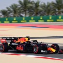 Max Verstappen on a lap in Bahrain