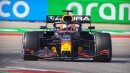 Max Verstappen on track at COTA