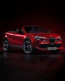 Alfa Romeo Milano Cabrio rendering by KDesign AG