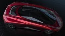 Mazda 9 Mid-Engined Supercar Looks Ferrari-Like With a Splash of Kodo