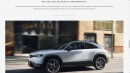 El sitio web estadounidense de Mazda anticipa el 2022 MX-30 PHEV