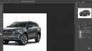 Mazda BT-50 truck to CX-90 SUV rendering by Theottle