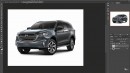 Mazda BT-50 truck to CX-90 SUV rendering by Theottle
