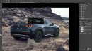 Mazda CX-50 Ute pickup truck rendering by Theottle
