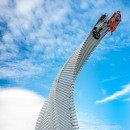 Mazda Hangs Two Cars 131 Feet Above Ground at Goodwood