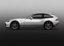 Mazda MX-5 Miata shooting brake rendering by Jose Antonio Aranda