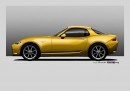 Mazda MX-5 Miata fixed-head coupe rendering by Jose Antonio Aranda