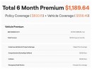 CX-5 Insurance Price Example
