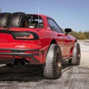 Mazda RX-7 off-road lift kit render by bradbuilds on Instagram