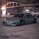 Mazda RX-8 "Gray Ghost" Has Window Delete and Widebody Madness