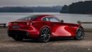 Mazda RX-9 E-Skyactiv R-EV rendering by Theottle