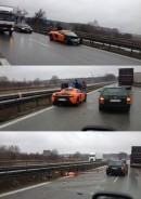 McLaren 650S Crashes on Wet Road in Poland - Video