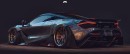 McLaren 720S 3D Rendering Flaunts Widebody Kit, Negative Camber Wheels