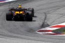Lando Norris begins a lap of the Red Bull Ring
