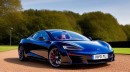 McLaren EV Sedan Tesla CGI mashup by automotive.diffusion