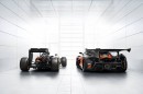 McLaren P1 GTR and MP4/31 F1 Car with matching liveries