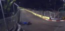 Alexander Albon Singapore GP Crash