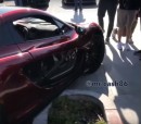 McLaren P1 Has Ridiculous Curb Crash at Cars and Coffee California