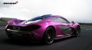 McLaren P1 in Violet: Rendering