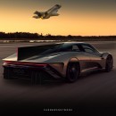 McLaren Speedtail 300+ rendering