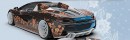 McLaren 600LT Spider Eid Mubarak batik wrap CGI by musartwork