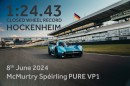 The record-breaking McMurtry Speirling Pure lapping the Hockenheimring