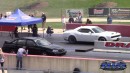 Dodge Challenger SRT Hellcat vs Ford Mustang vs Camaro vs Impala on DRACS