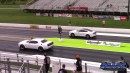 Dodge Challenger SRT Hellcat vs Ford Mustang vs Camaro vs Impala on DRACS