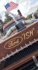 The Ford-ish tow rig is also a showpiece, the rat rod known as The Big Hooker