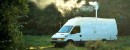 Iveco work van lives its second life as Earthship, the wooden home on wheels