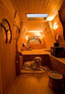 Iveco work van lives its second life as Earthship, the wooden home on wheels