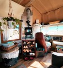 Ford Econoline mobile home wood-burner stove
