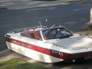 Tim Lorentz and his most famous creation, LaBoata, a boat car he built on a whim