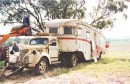 The 1949 Highway Palace, a one-off fifth-wheel rig with a sunken bathtub and spacious interiors