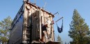 Snakpak is a unique tiny home that can be raised 17 ft above the ground